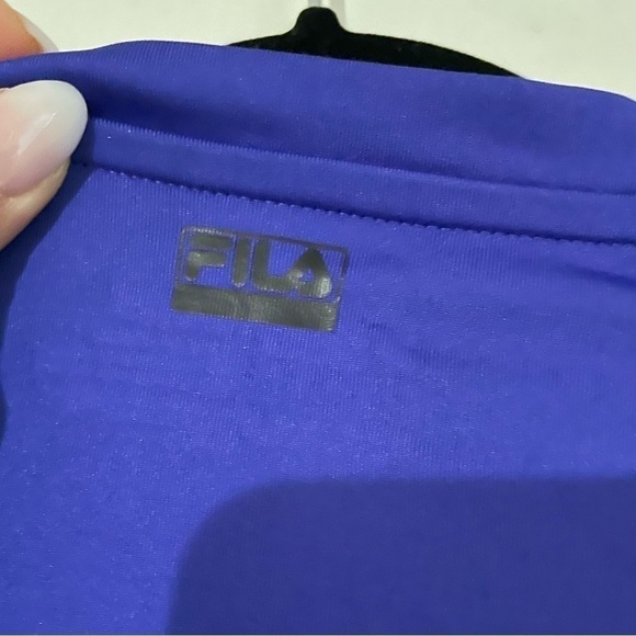 FILA Blue Long sleeve workout top size Small - Picture 7 of 8